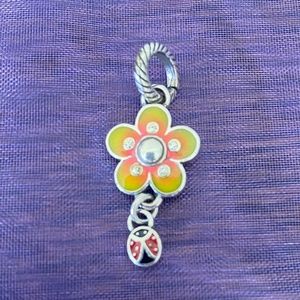 Retired Brighton Flower and Ladybug Charm